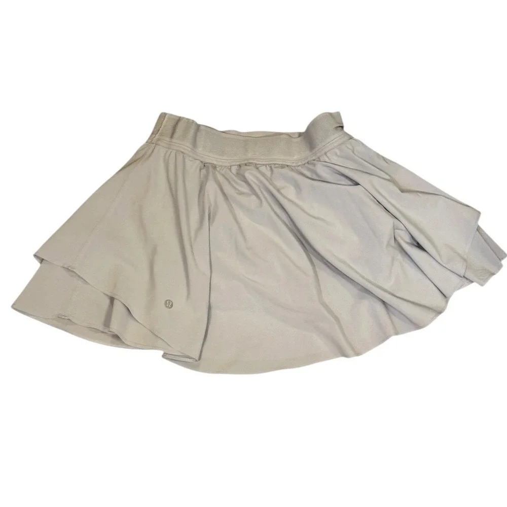 Lululemon Court Rival High-Rise Skirt Light Lilac Lavender Grey‎ Tennis Skort 6